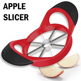 Apple Corer Slicer Fruit Cutter Stainless Steel Press Chopper Kitchen Tool NEW