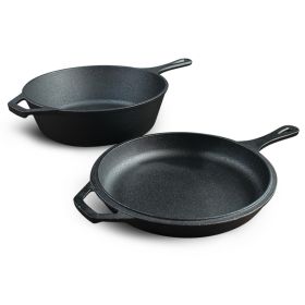 Household Non-stick Flat Pan With Single Handle