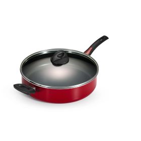 Tramontina Everyday 5 Quart Red Non-Stick Covered Jumbo Cooker