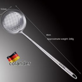 Stainless Steel Fried Ladel Dedicated For Chefs (Option: Leaky spoon)