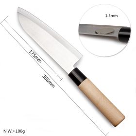 Japanese Style Chef's Knife Kitchen Knife Salmon Raw Knife Willow Blade Sashimi Knife (Option: Chefs knife)