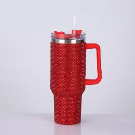 Fashion Creative Large-capacity Sticker Drill Cup (Color: Red)