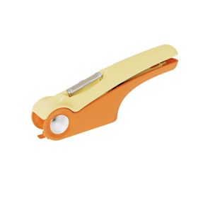 Manual Garlic Press Household Kitchen Gadgets (Color: Orange)