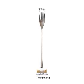 Qingfang Elegant Tableware 304 Stainless Steel Knife And Forks (Option: Dinner Fork)