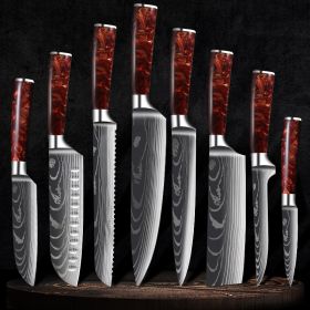 Stainless Steel Fruit Knife Versatile 5 Inch Knife Light Portable (Option: 8piece set)