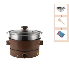 Multifunctional Household Small Electric Hot Pot Cooking Pot Electric Cooking Pot Plug (Option: Coffee-4L)