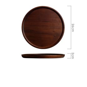 Wooden Circular Japanese Storage Cake Tray (Option: 10inches)