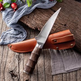Slaughtering Boning And Cutting Meat Slaughtering Pork And Mutton Slicing Fish Melon And Fruit Boning Knife Stainless Steel (Option: MTG323)