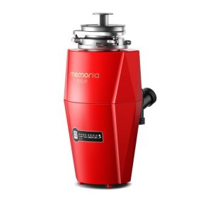 Simple Household Kitchen Garbage Processor (Color: Red)