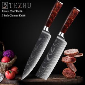 Stainless Steel Fruit Knife Versatile 5 Inch Knife Light Portable (Option: 2piece set)