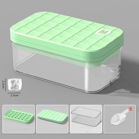 Household Fashion Ice Mold Press Type Storage Box (Color: Green)