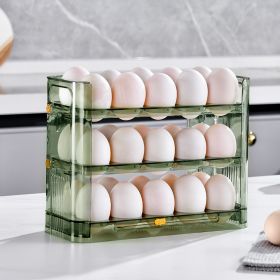 Kitchen Preservation And Egg Storage Box (Color: Green)