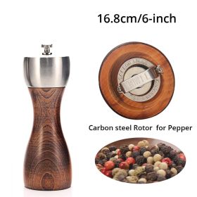 MHigh Quality Beech Pepper Salt Grinder (Option: Pepper-6inch)