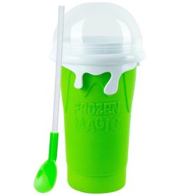 Slush And Shake Maker Homemade Smoothie Milk Children's Household Pinch Cup (Option: Green-500ml)