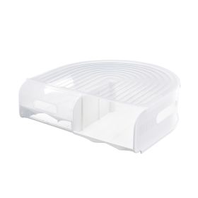 U-shaped Egg Box Can Be Stacked Multiple Layers (Option: Semi transparent white-First floor)