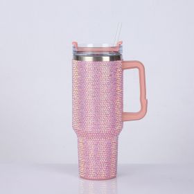 Fashion Creative Large-capacity Sticker Drill Cup (Color: Pink)