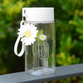 Daisy Plastic Outdoor Anti Drop Water Cup (Option: Flower in a cup-Transparent)
