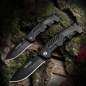 Outdoor Mini Folding Knife High Hardness Self-defense Folding Knife Camping Survival Knife Multi-purpose (Option: S 15.5cm)