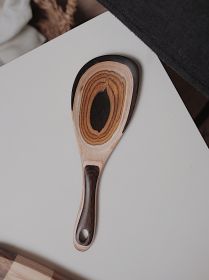 Vintage Gradient Colored Wood Kitchen Wooden Shovel (Option: Rice spoon)