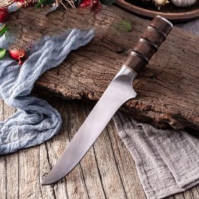 Slaughtering Boning And Cutting Meat Slaughtering Pork And Mutton Slicing Fish Melon And Fruit Boning Knife Stainless Steel (Option: MTG325 has no sheath)
