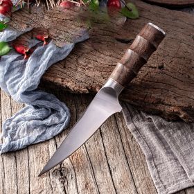 Slaughtering Boning And Cutting Meat Slaughtering Pork And Mutton Slicing Fish Melon And Fruit Boning Knife Stainless Steel (Option: MTG323 has no sheath)