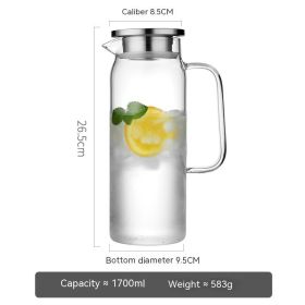 Glass Cold Water Bottle Large Capacity Teapot Refrigerator Set (Option: 17L Single Teapot)