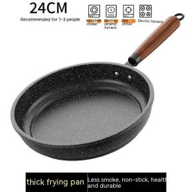 Medical Stone Frying Pan Non-stick Multi-functional Pan Light Oil Smoke Griddle (Option: 24cm Without Cover)