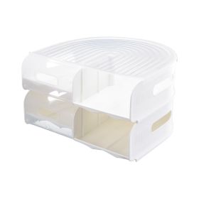 U-shaped Egg Box Can Be Stacked Multiple Layers (Option: Semi transparent white-Second floor)