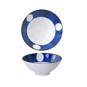 Household Ceramic Soup Large Bowl (Option: Moonlit Night)