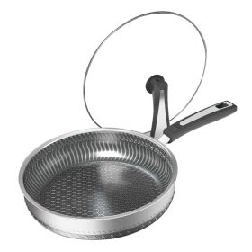 Stainless Steel Non-stick Pan Medical Stone Deep-fat Fryers (Option: 28cm With Cover)