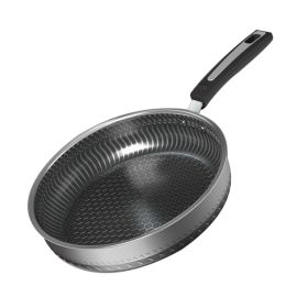 Stainless Steel Non-stick Pan Medical Stone Deep-fat Fryers (Option: 26cm Frying Pan Without Lid)