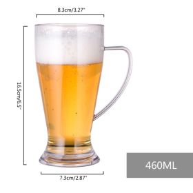Household Large-capacity Acrylic Drop-proof Beer Mug With Handle (Option: 11 Style)