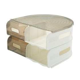 U-shaped Egg Box Can Be Stacked Multiple Layers (Option: Semi transparent brown-Second floor)