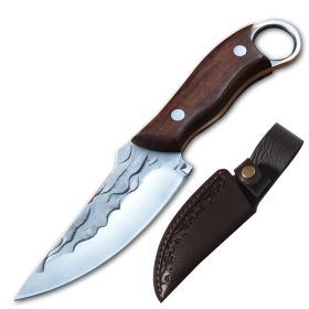 Hunting Knife With Holster Peeling Boneless Meat Cutting Kitchen Knife (Option: Paring KnifeB)