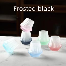 Flame Mount Coffee Cup Glass (Option: Frosted black)