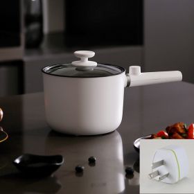 Multifunctional Mini Small Power Electric Cooking Pot (Option: White with handle-AU)
