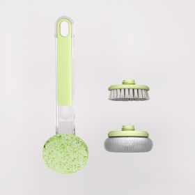 Kitchen Stove Oil And Dirt Removal Cleaning Brush (Color: Green)