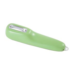 Storage Type Peeling Knife Potato Cucumber Peeler With Storage Tube Apple Fruit Vegetable Scratcher Household Kitchen Gadge (Option: Light Green)