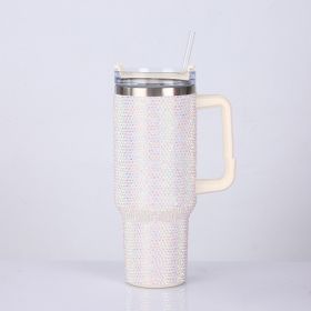Fashion Creative Large-capacity Sticker Drill Cup (Color: White)