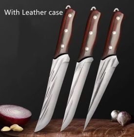 New Kitchen Special Forging Boning Knife (Option: 3PCS-With Leather case)