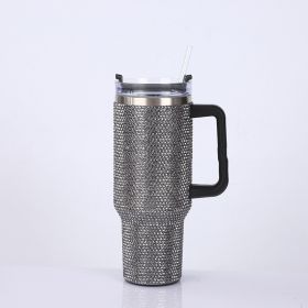 Fashion Creative Large-capacity Sticker Drill Cup (Color: Black)