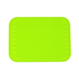 Multifunctional And Durable Silicone Round Non-slip Heat-resistant Mat; Coaster Mat; Placemat; Pot Mat; Table Mat (Color: Green, Quantity: 1pc)