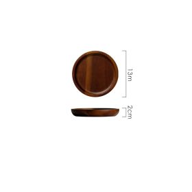 Wooden Circular Japanese Storage Cake Tray (Option: 5inches)