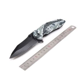 Portable Flint High Hardness Folding Knife Outdoor Knife (Option: Snow)