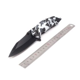 Portable Flint High Hardness Folding Knife Outdoor Knife (Option: Digital)