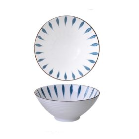 Household Ceramic Soup Large Bowl (Option: Water Drop)
