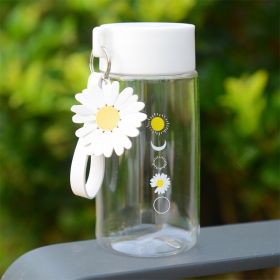 Daisy Plastic Outdoor Anti Drop Water Cup (Option: Sunflower-Transparent)