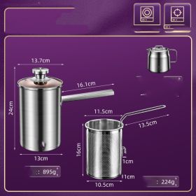 Stainless Steel Fryer For Household Mini Fuel Saving (Option: 4 Style)