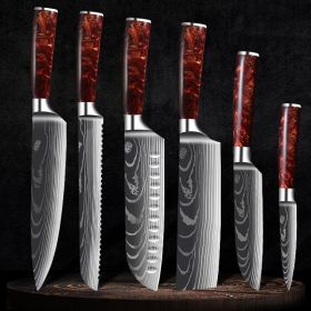 Stainless Steel Fruit Knife Versatile 5 Inch Knife Light Portable (Option: 6piece set)