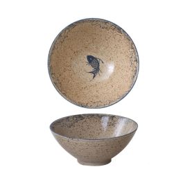 Household Ceramic Soup Large Bowl (Option: Japanese Fish)